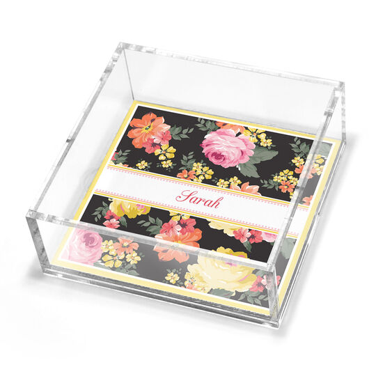 Elegant Spring Garden Petite Lucite Trinket Tray